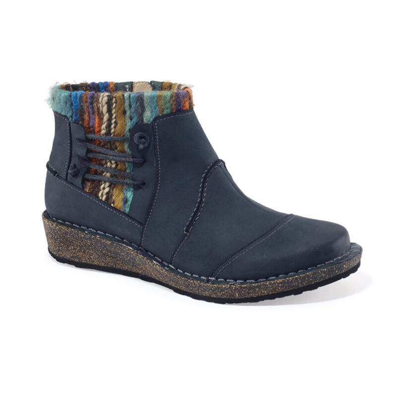 Aetrex Womens Tessa Short Sweater Ankle Boots Blue - s9c4IZhib